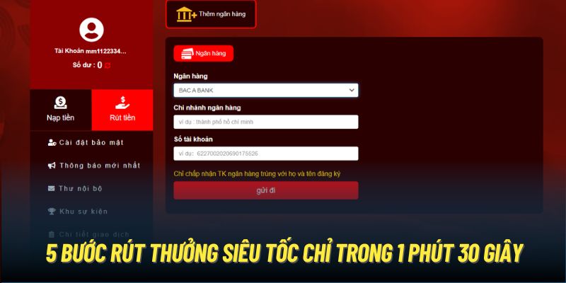 5 bước rút thưởng siêu tốc chỉ trong 1 phút 30 giây